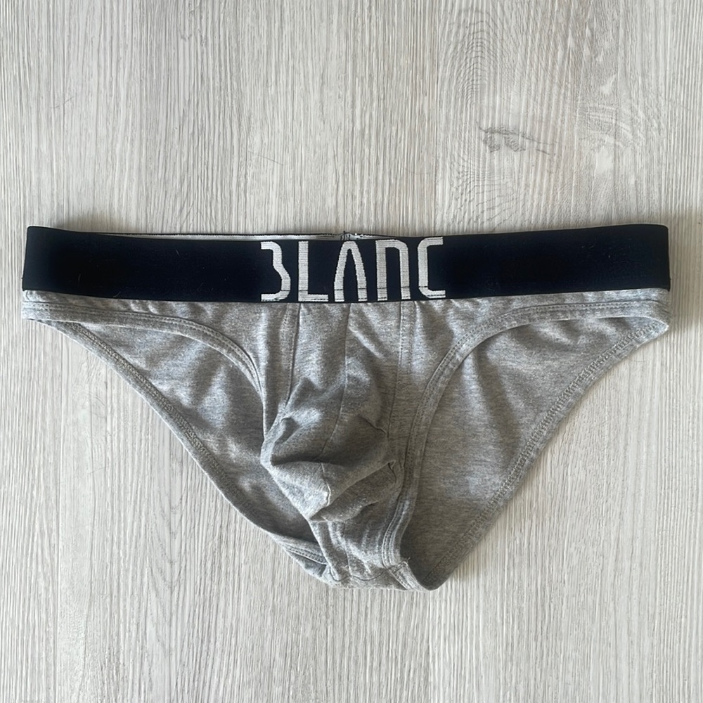 Blanc mens stretch cotton briefs.  Worn.